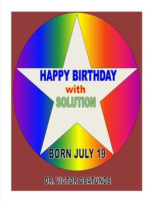 cover image of BORN JULY 19